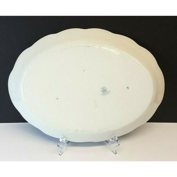 Johnson Bros Sanoma 14-1/8" Porcelain Oval Serving Platter Staffordshire England - Picture 4 of 5